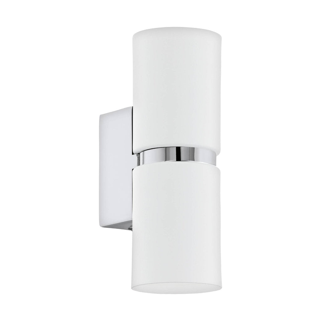 95368 Passa 2 Light LED White/Chrome Wall Light