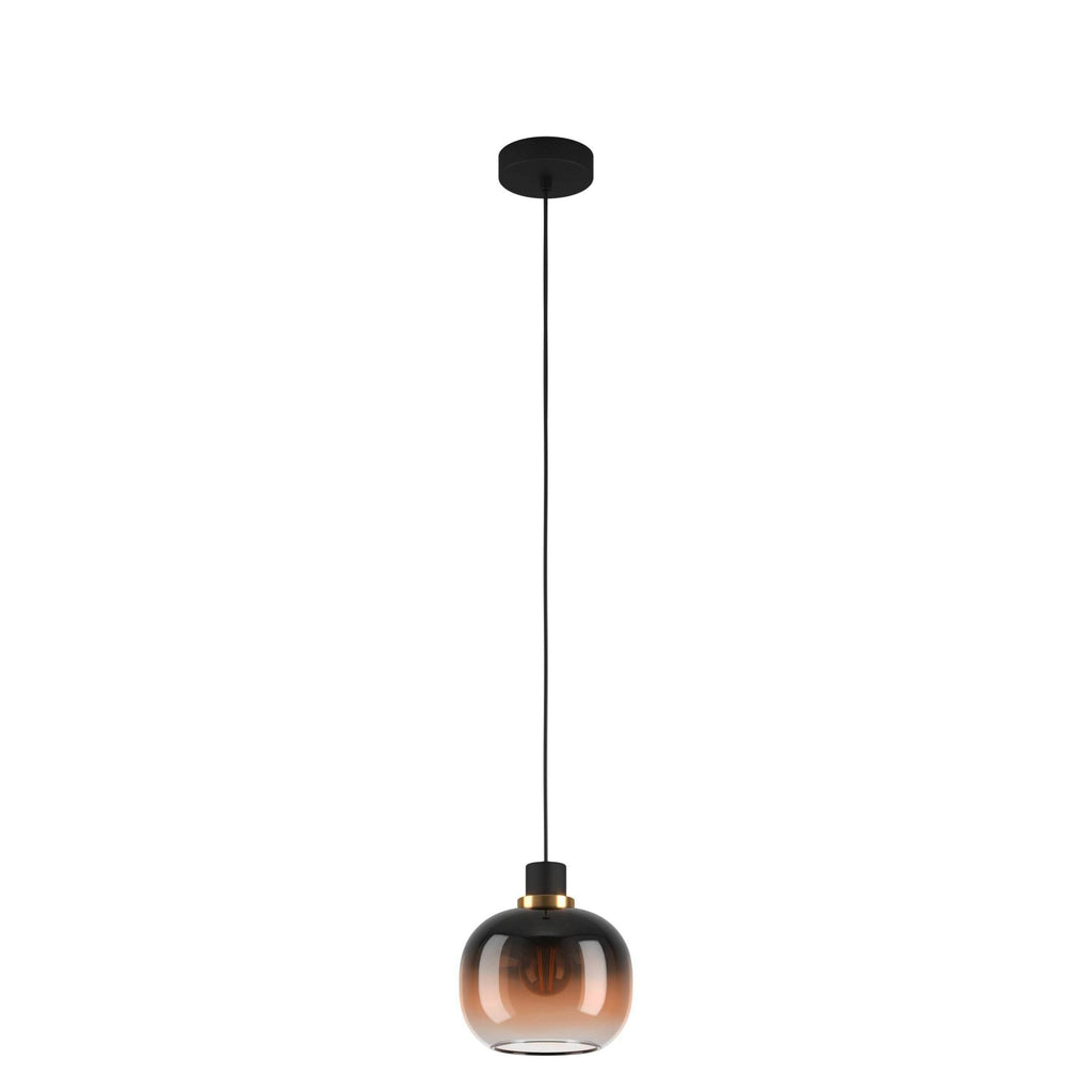 99614 Oilella 1-Light Black To Brown Gradient Hanging Pendant Light