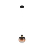 99614 Oilella 1-Light Black To Brown Gradient Hanging Pendant Light