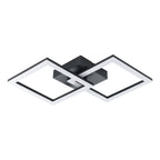 74058 Basic Huerta-E Black Steel & Plastic Eco Friendly LED Ceiling Light, 3000K