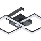 74058 Basic Huerta-E Black Steel & Plastic Eco Friendly LED Ceiling Light, 3000K