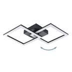 74058 Basic Huerta-E Black Steel & Plastic Eco Friendly LED Ceiling Light, 3000K