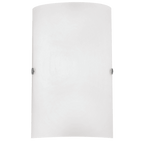 85979 Troy 3 Satin Glass & Steel Wall Light