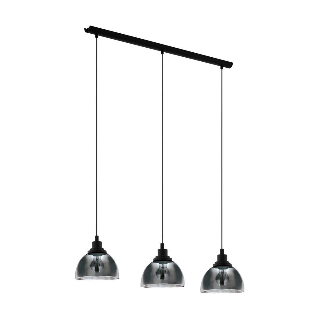 98384 Beleser Black/Black-Transparent 3 Light Pendant