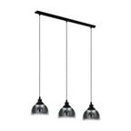 98384 Beleser Black/Black-Transparent 3 Light Pendant