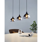 98384 Beleser Black/Black-Transparent 3 Light Pendant