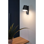 97451 Caldiero Sleek Zinc-plated Steel Exterior Wall Light