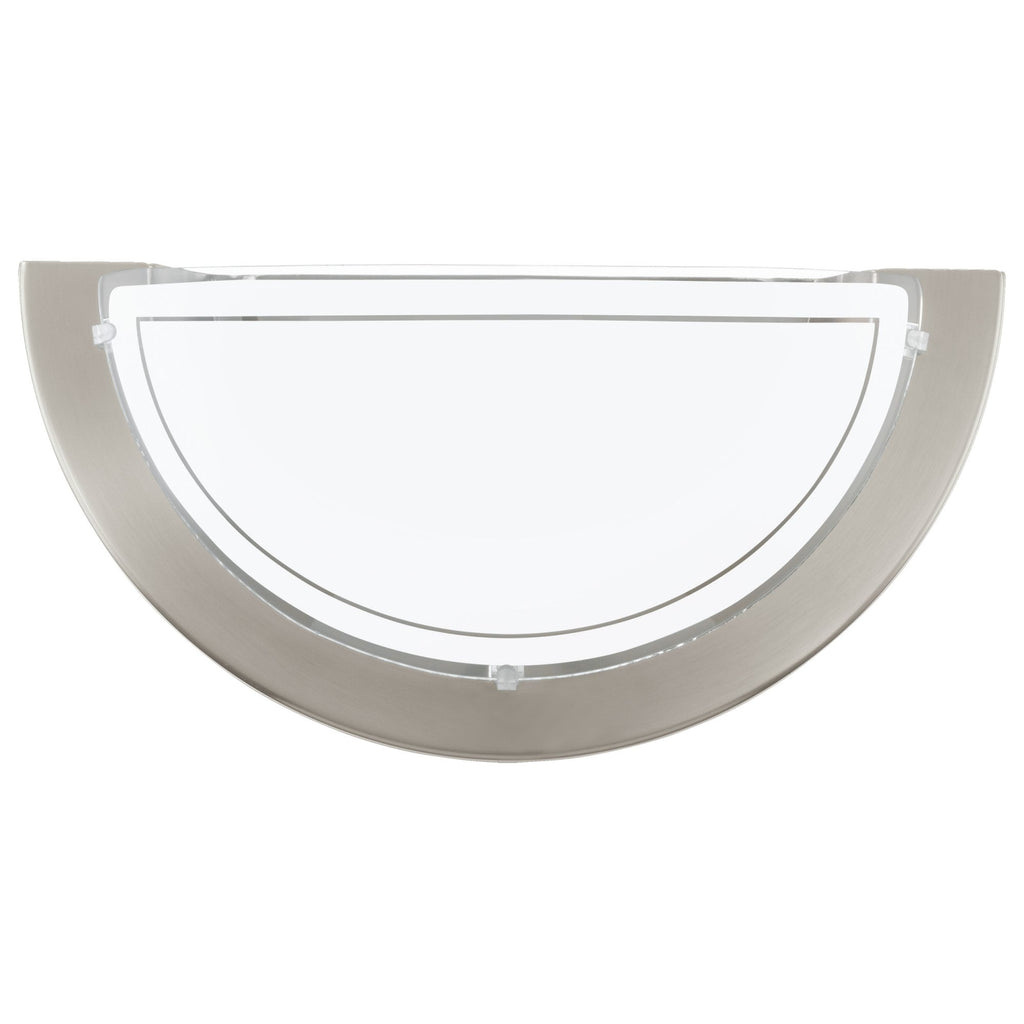 83163 Planet 1 Semicircular Steel Matte Nickel Ceiling Light