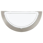 83163 Planet 1 Semicircular Steel Matte Nickel Ceiling Light