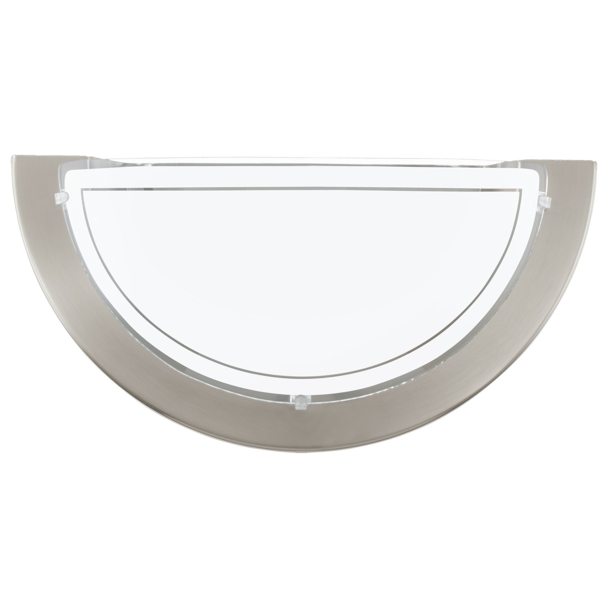 83163 Planet 1 Semicircular Steel Matte Nickel Ceiling Light