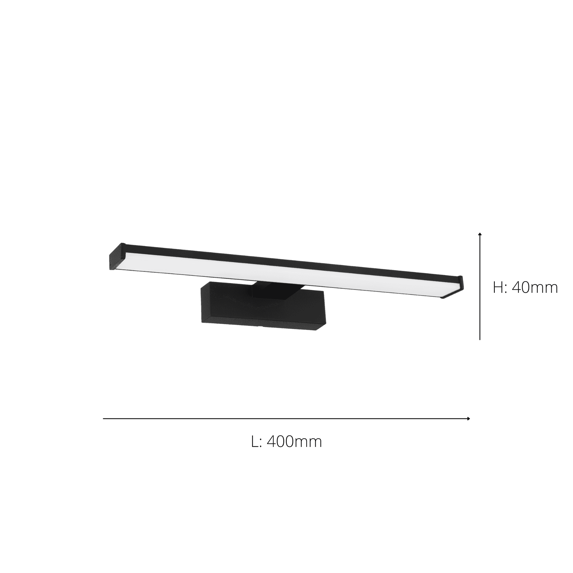 98907 Pandella 1 LED Black 400 Bathroom Light