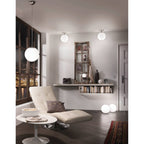 85262 Rondo 250 Opal & Nickel Matt Single Pendant