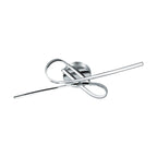 96329 Selvina 1-Light LED Knotted White/Chrome Ceiling Light