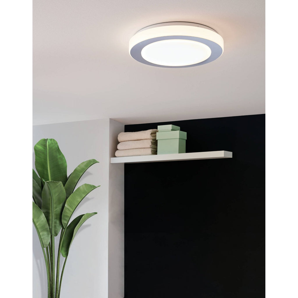 95283 Carpi LED White/Chrome Round Ceiling Light