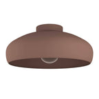900359 Mogano Round Mocha-coloured Ceiling Light