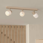 900716 Corato Sandy Steel/Glass Adjustable 3-Light Spotlight