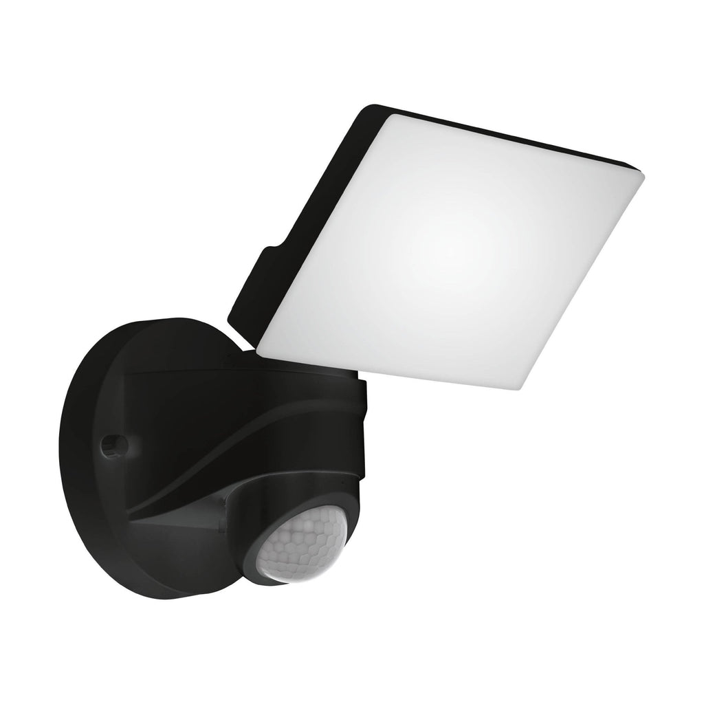 98178 Pagino LED Black Plastic Wall Spotlight With Sensor