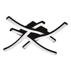 74044 Basic Cabezas-E Black Steel & Plastic 4 Flame Wall/Ceiling Light, 4000K