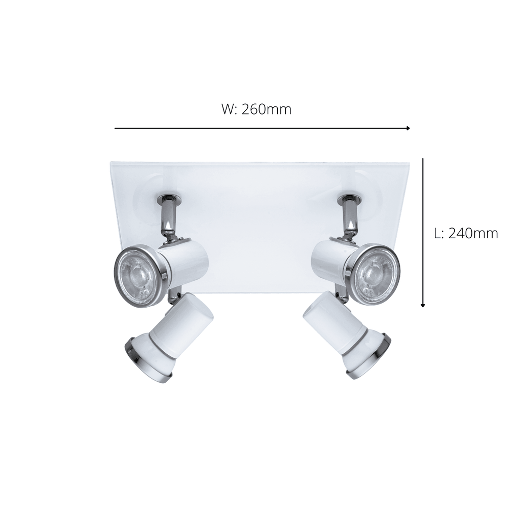 95995 Tamara 1 LED White Wall and Ceiling Spotlight