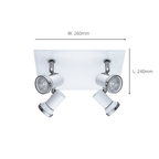 95995 Tamara 1 LED White Wall and Ceiling Spotlight