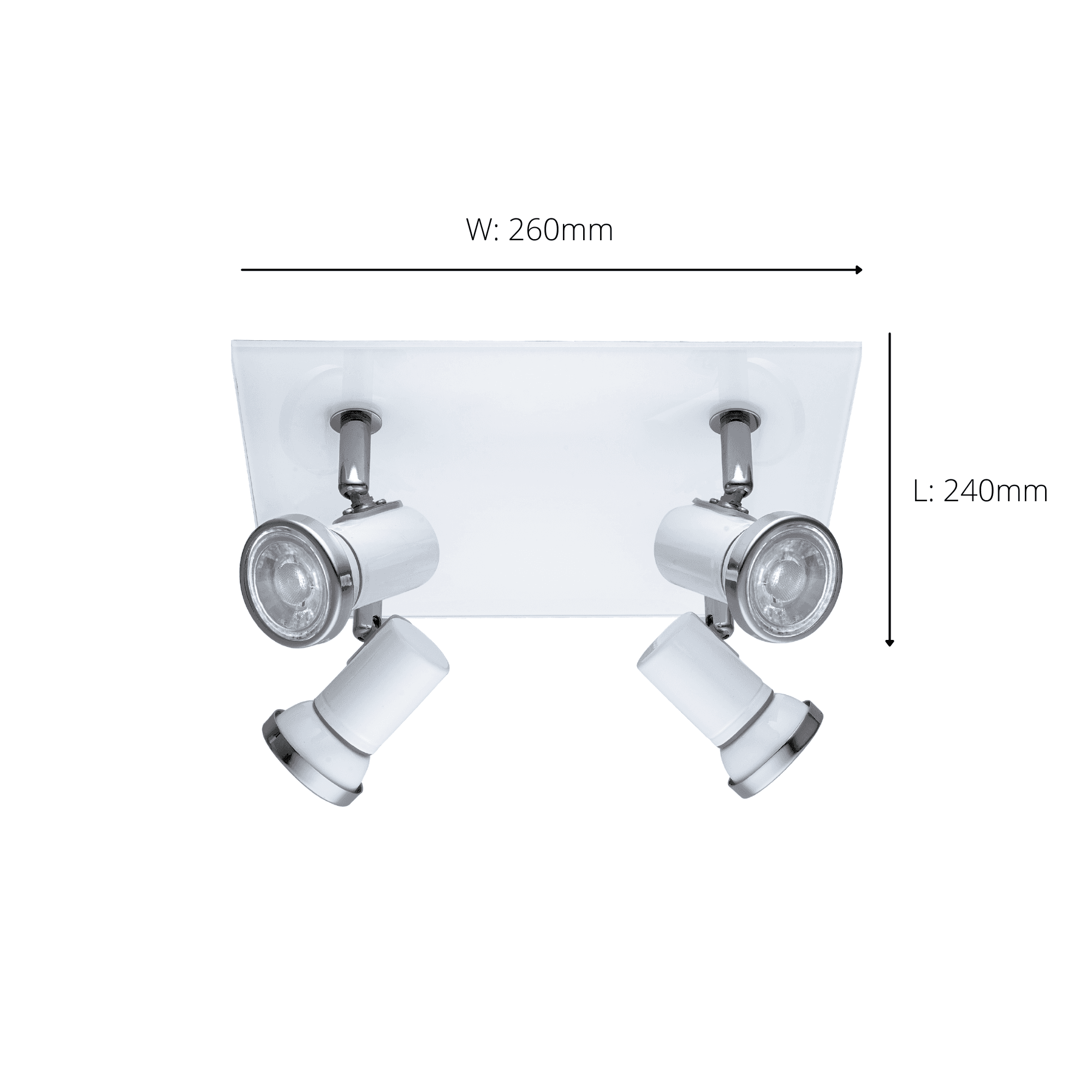 95995 Tamara 1 LED White Wall and Ceiling Spotlight
