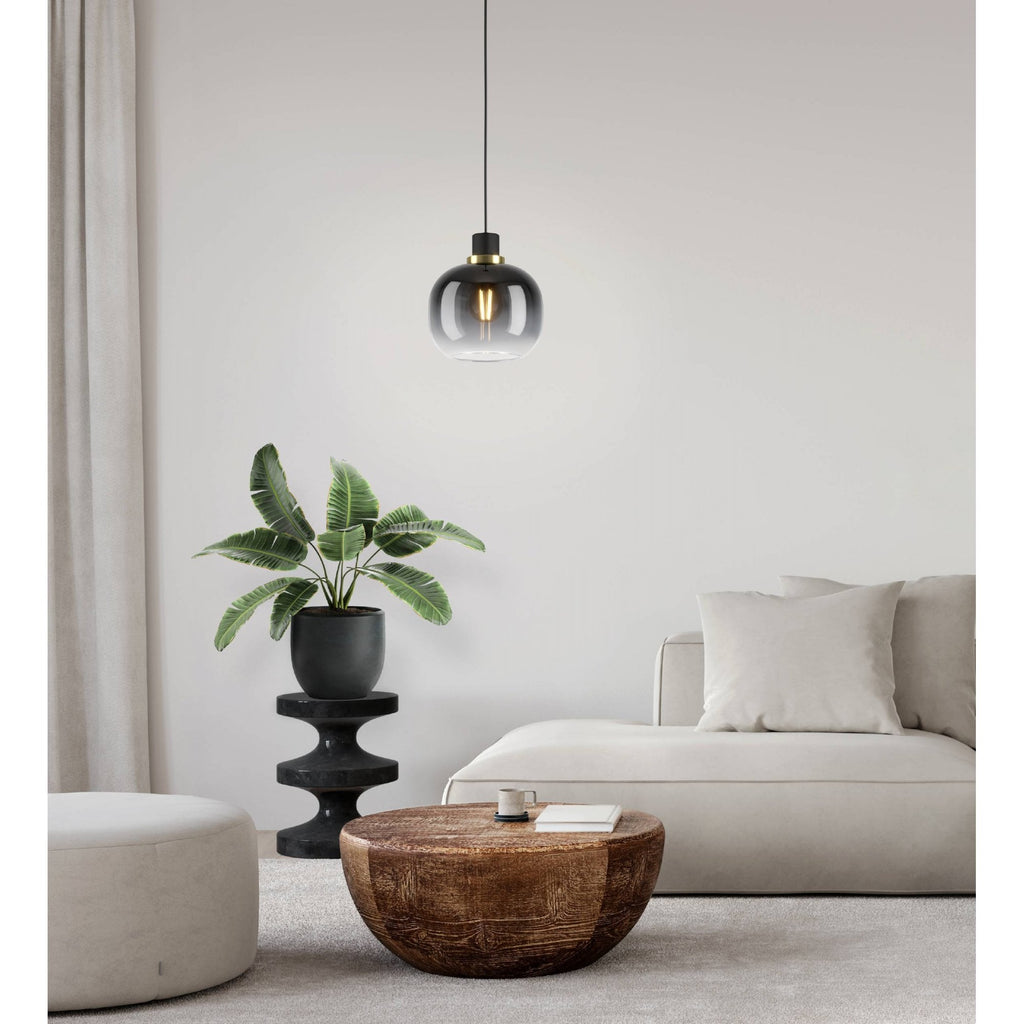 99616 Oilella 1-Light Black To Grey Gradient Hanging Pendant Light