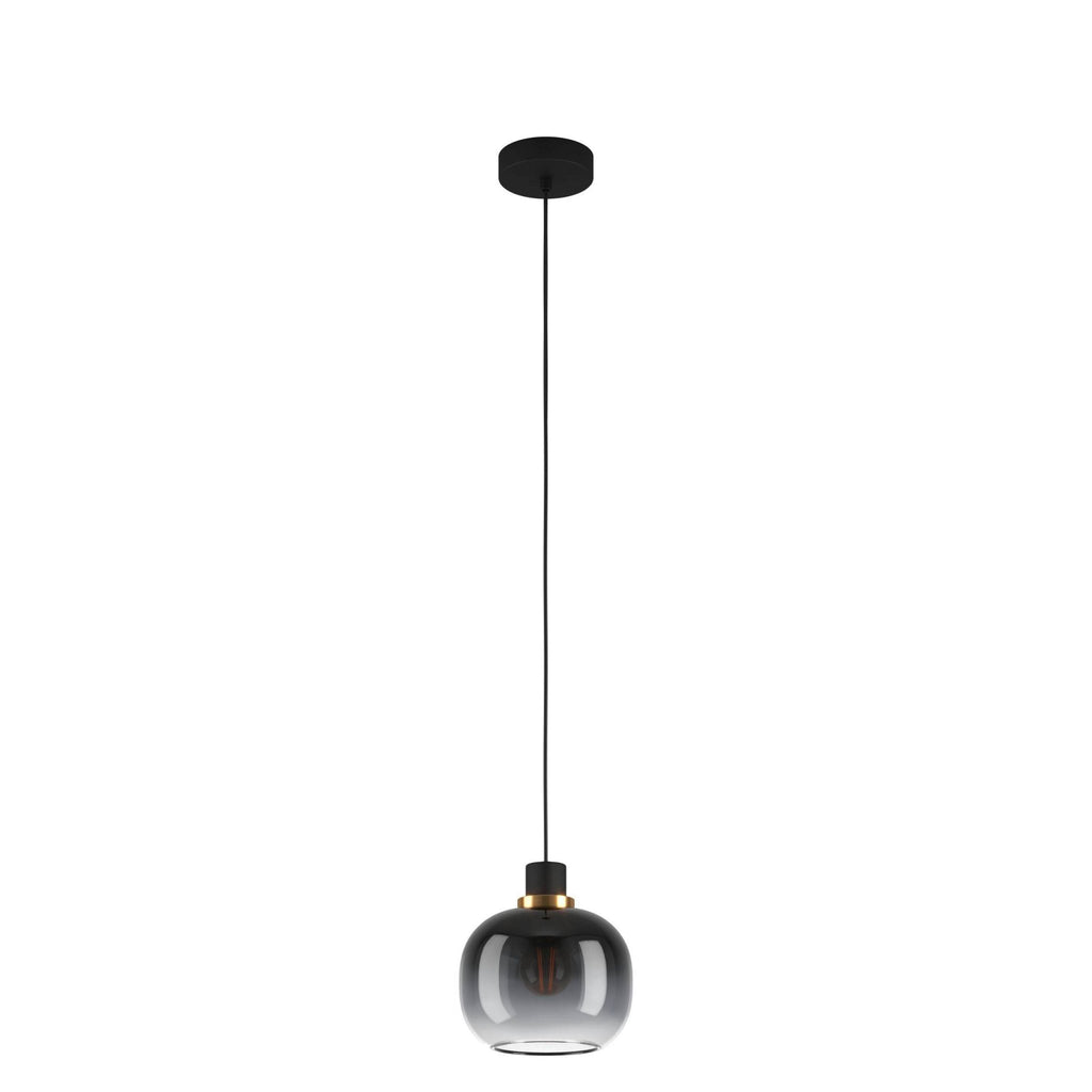 99616 Oilella 1-Light Black To Grey Gradient Hanging Pendant Light