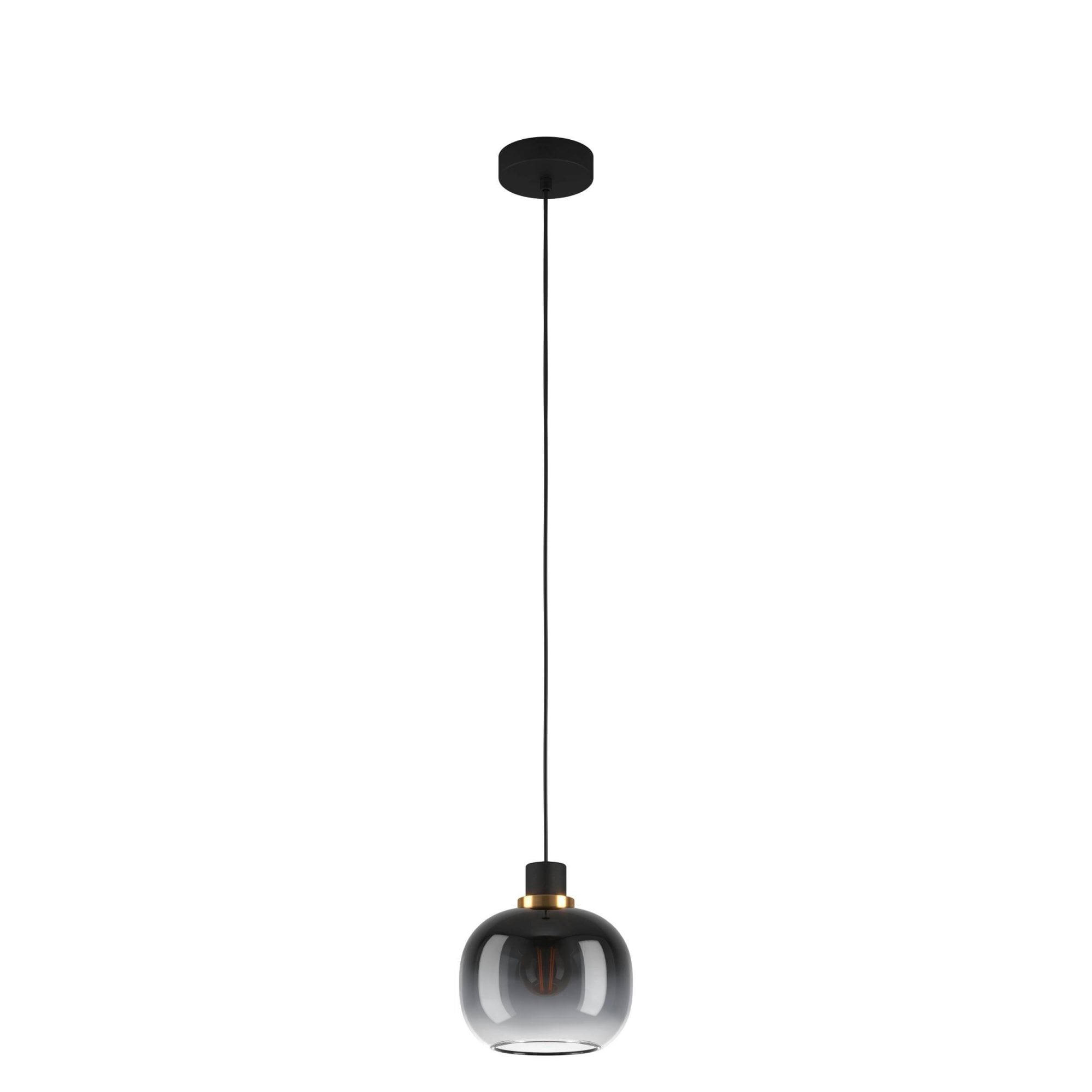 99616 Oilella 1-Light Black To Grey Gradient Hanging Pendant Light
