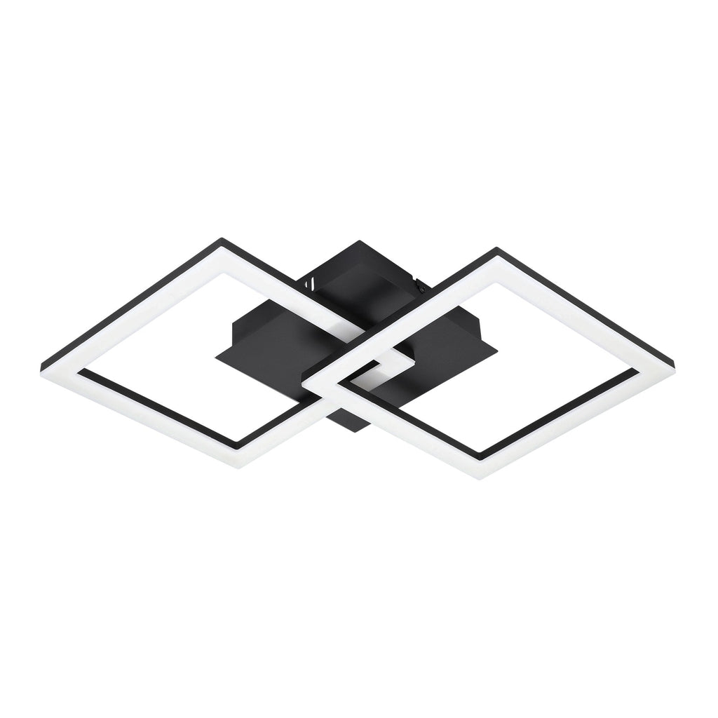900316 Paranday-Z Black Steel Smart Control, Colour Changing Ceiling Light