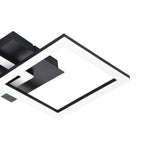900316 Paranday-Z Black Steel Smart Control, Colour Changing Ceiling Light