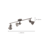 96554 Seras Antique-nickel 3 Light Pendant Light