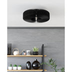 900831 Palombaia Black Wooden Ceiling Light