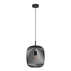 900494 Romazzina Black Caged Single Pendant Light