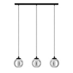 98652 Ariscani Smoked Black Glass 3-Light Pendant