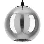 98652 Ariscani Smoked Black Glass 3-Light Pendant