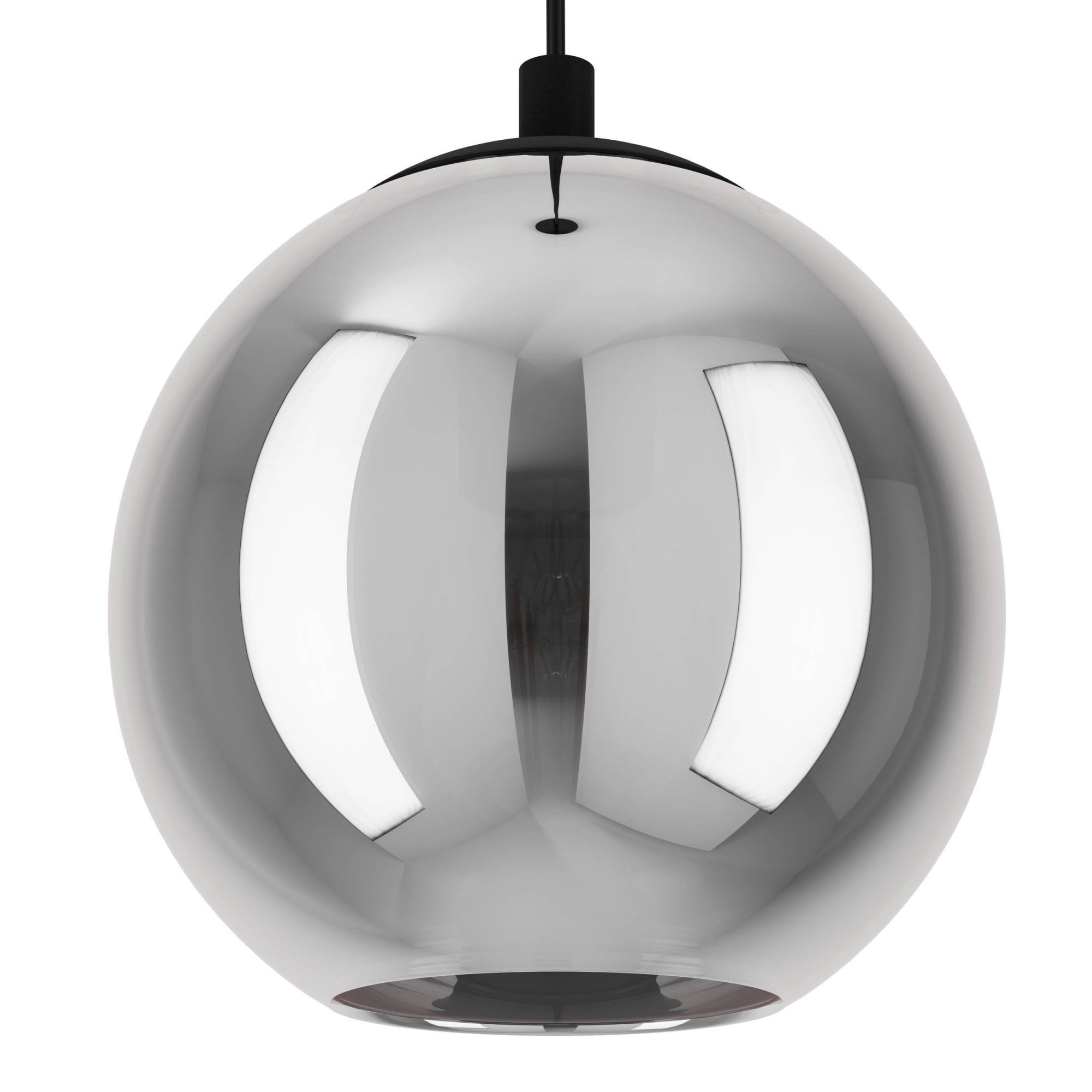 98652 Ariscani Smoked Black Glass 3-Light Pendant