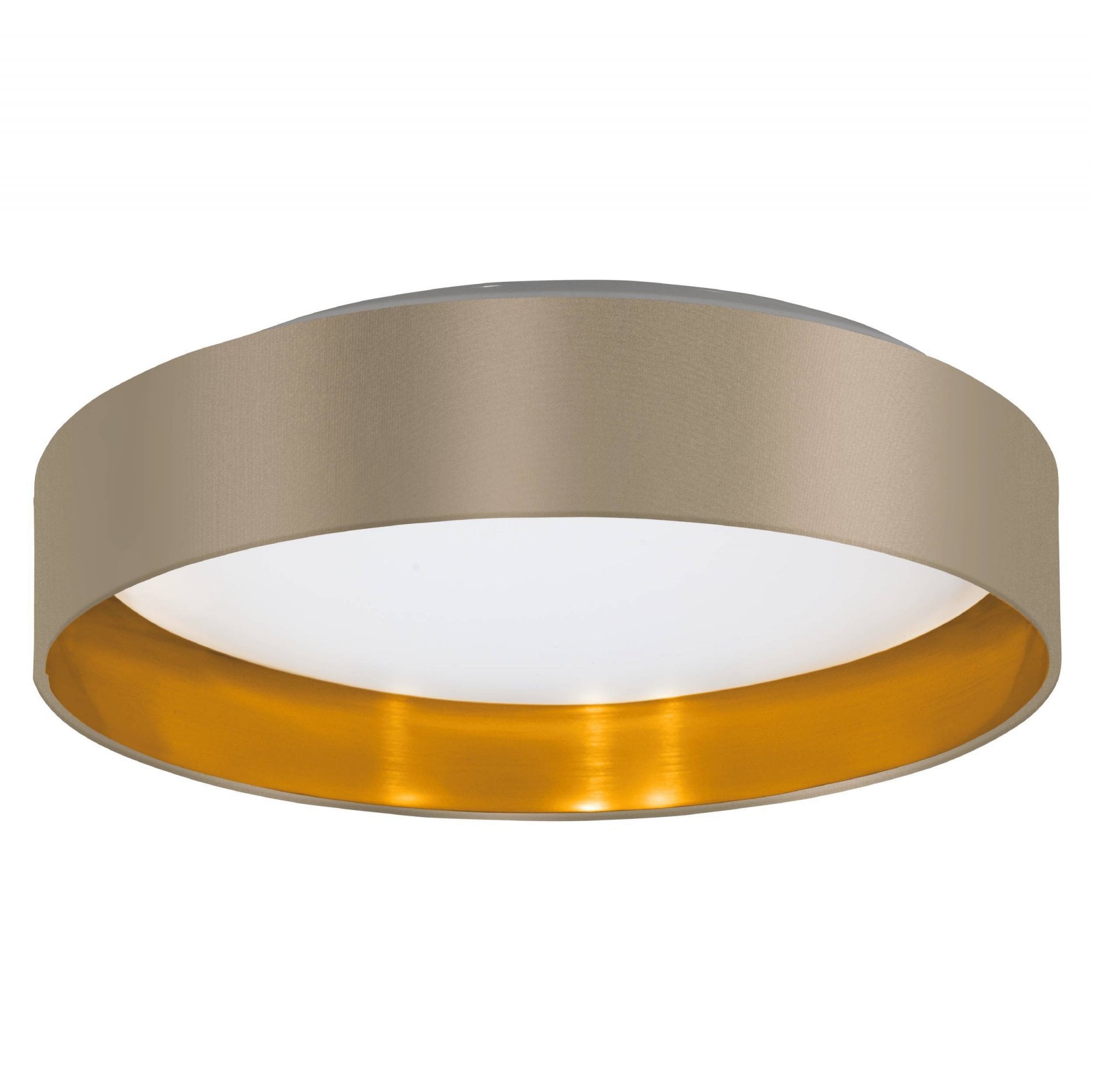 99541 Maserlo 2 LED Cappuccino Fabric Ceiling Light