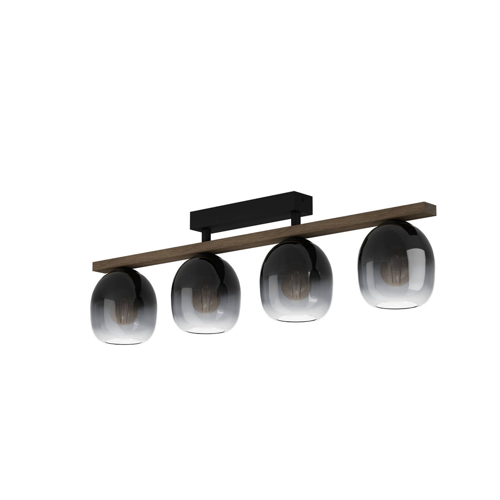 900185 Filago Ombre Glass 3-light Ceiling Fixture