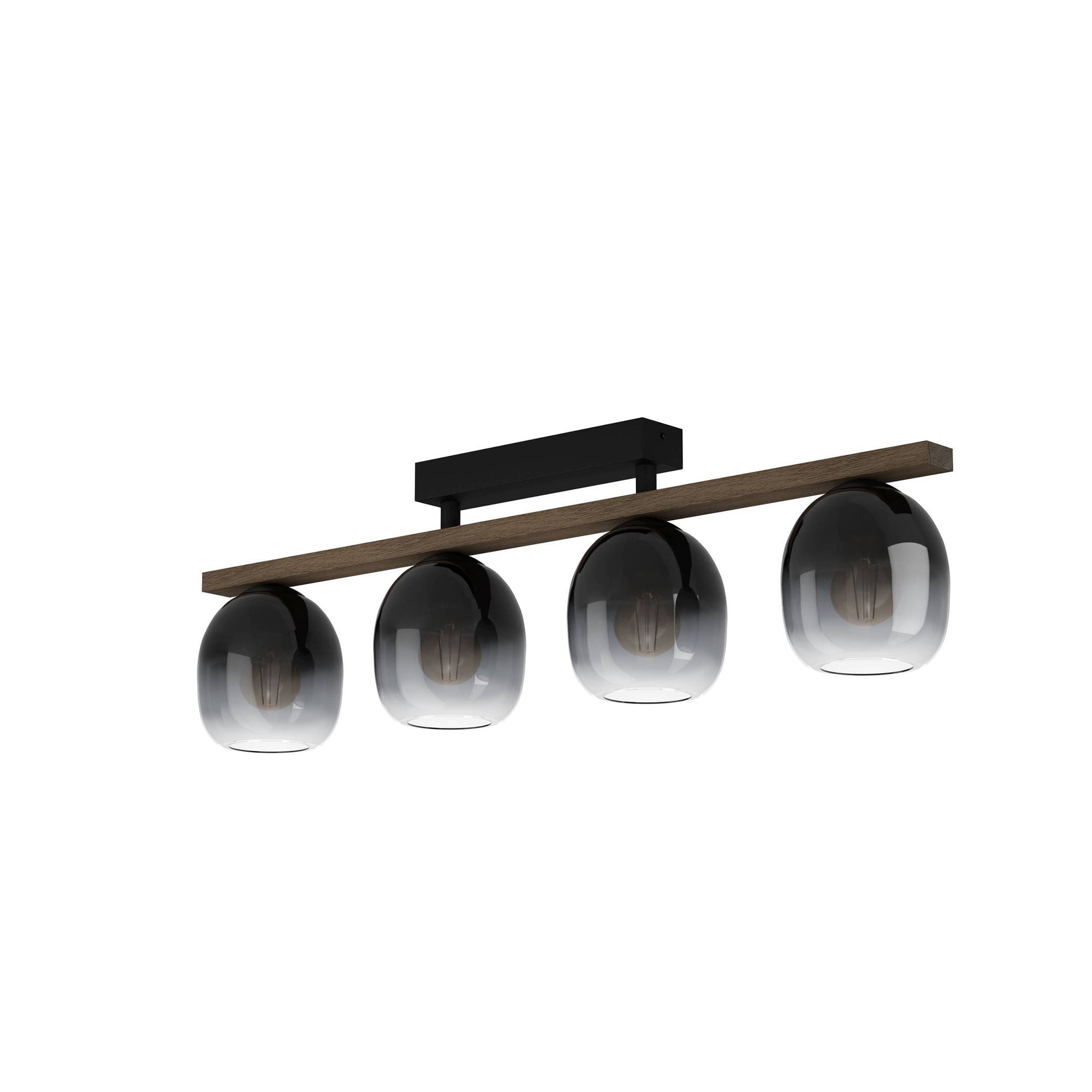 900185 Filago Ombre Glass 3-light Ceiling Fixture