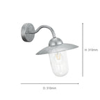 88489 Steel Exterior Wall Light