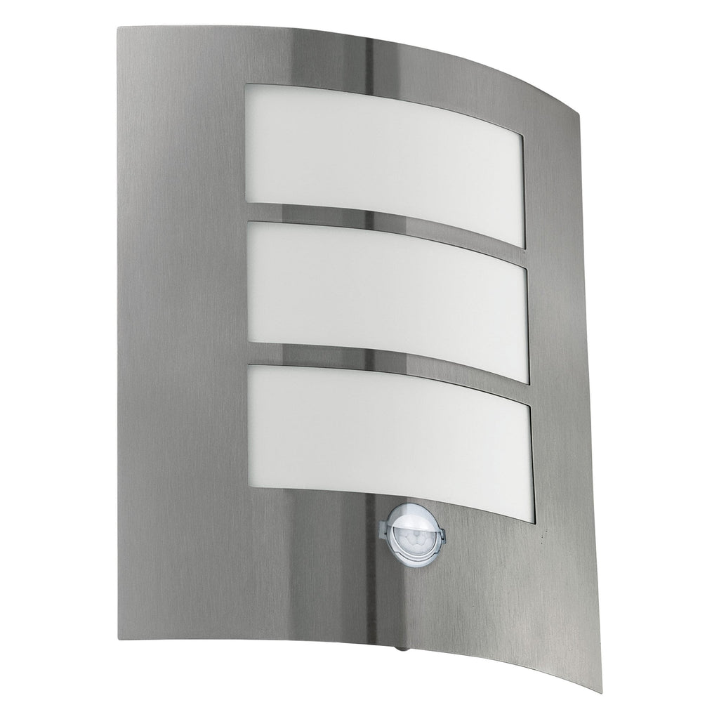 88142 City Stainless-Steel Exterior Wall Light with Sensor