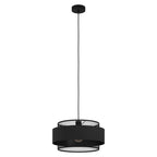 43668 Bazely 1-Light Mesh Black Modern Single Pendant
