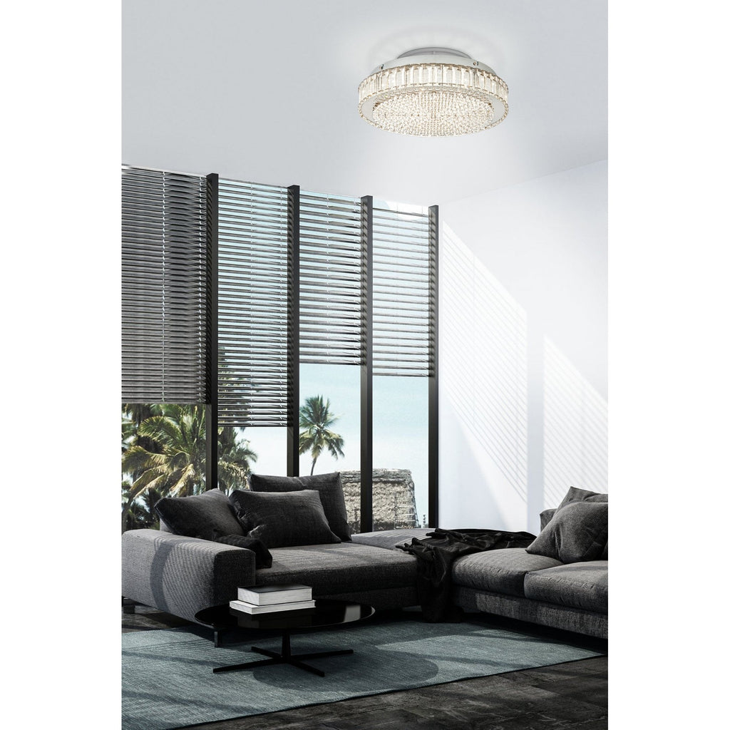 39746 Balparda Chrome Crystal LED Ceiing Light