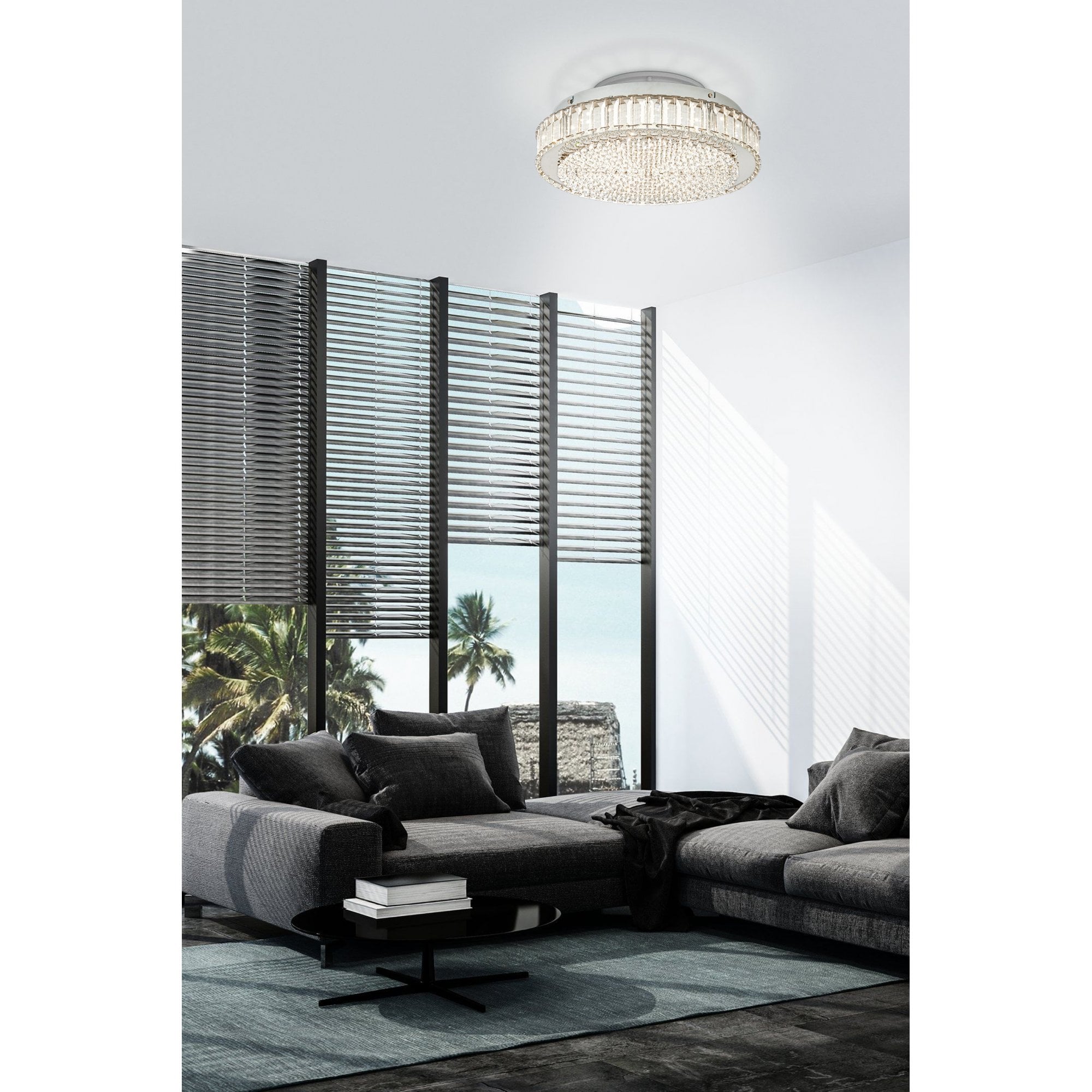39746 Balparda Chrome Crystal LED Ceiing Light