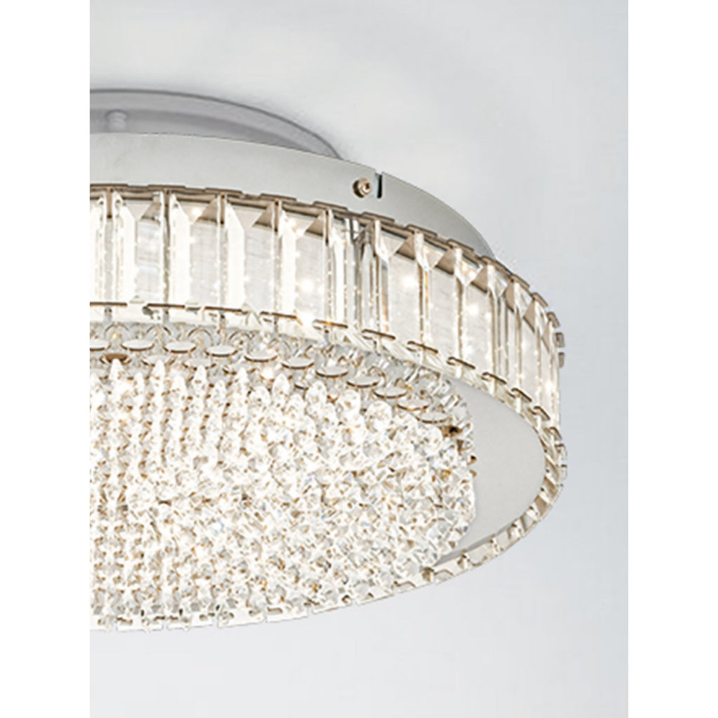 39746 Balparda Chrome Crystal LED Ceiing Light