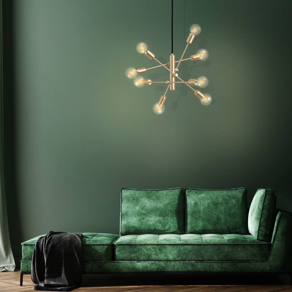99811 Gradoli Brushed Brass Starburst Pendant Light