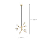 99811 Gradoli Brushed Brass Starburst Pendant Light