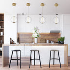 QN-ATOMO-1P-BG Atomo 1 Light LED Adjustable Pendant Brushed Gold