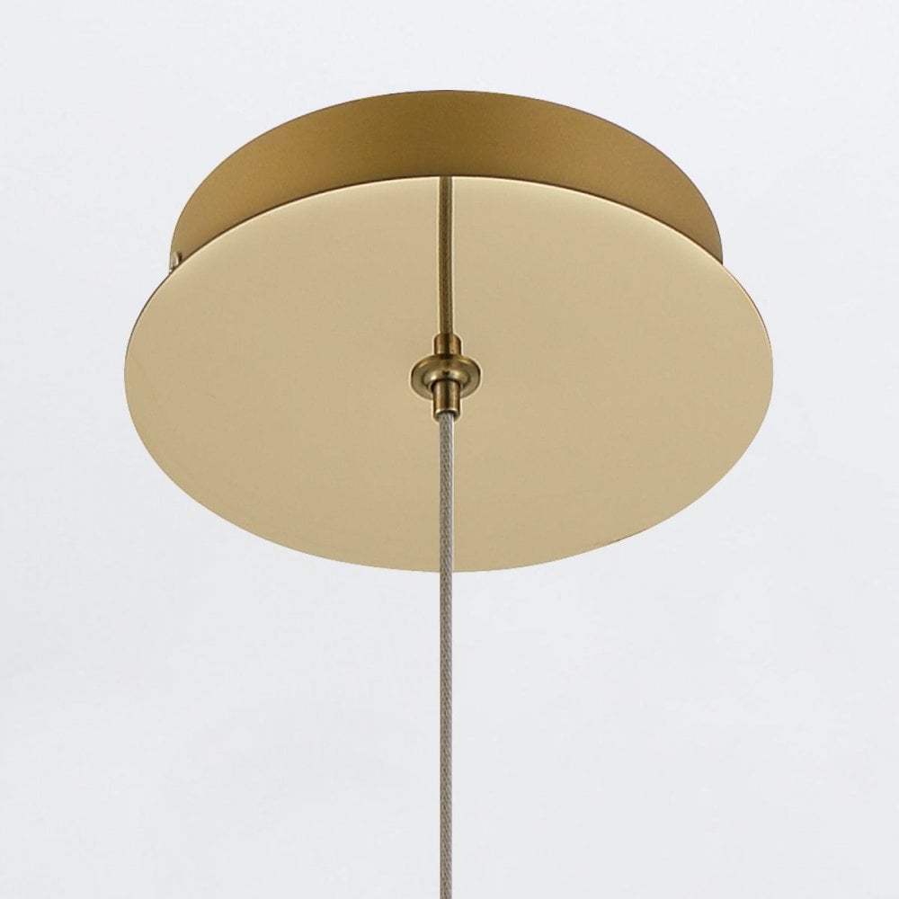 QN-ATOMO-1P-BG Atomo 1 Light LED Adjustable Pendant Brushed Gold