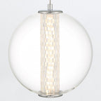 QN-ATOMO-1P-PC Atomo 1 Light LED Adjustable Pendant Polished Chrome